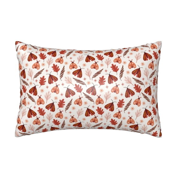 Pofeuu Autumn Brown Butterfly Print Satin Pillowcase for Hair and Skin Pillow Cases, Silk Pillow Cases, Soft Cooling Pillow Covers, 20x30 Inches(Pillow core not included)