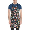 thumbnail image 1 of Pofeuu Autumn Forest Print Waterproof Apron with Pockets Adjustable Cooking Aprons Kitchen Bib for Baking Household Cleaning, 1 of 8