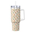 thumbnail image 1 of Pofeuu Autumn Gnomes Holding Mushroom Print 40oz Ice Bully With Handle And Straw Stainless Steel Vacuum Insulated Cup And 2 In 1 Straw Lid, 1 of 8