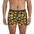 thumbnail image 1 of Pofeuu Autumn Harvest Pumpkin Basket Print Men’s Boxer Briefs, Moisture-Wicking Underwear, Regular,Trunk-XX-Large, 1 of 5