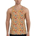 thumbnail image 1 of Pofeuu Autumn Leaves 3 Print Men's Workout Tank Tops Sleeveless Muscle Gym Shirt Quick Dry-Small, 1 of 7