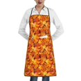thumbnail image 1 of Pofeuu Autumn Maple Leaf Pile Print Aprons with Pockets, Cute Aprons for Kitchen, Cooking, Server, Barber, Chef Apron, 1 of 7