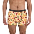 thumbnail image 1 of Pofeuu Autumn Maple Leaves Print Men’s Boxer Briefs, Moisture-Wicking Underwear, Regular,Trunk-X-Large, 1 of 5