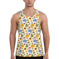 thumbnail image 1 of Pofeuu Autumn Pumpkins Blooms Print Men's Workout Tank Tops Sleeveless Muscle Gym Shirt Quick Dry-Medium, 1 of 7