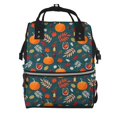 thumbnail image 1 of Pofeuu Autumn with Pumpkins Print Diaper Bag Backpack, Multifunction Travel Pack Maternity Baby Changing Bags, Large Capacity, Waterproof, 1 of 6