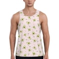 thumbnail image 1 of Pofeuu Avocado Doing Sport Yoga Print Men's Workout Tank Tops Sleeveless Muscle Gym Shirt Quick Dry-Large, 1 of 7