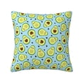 thumbnail image 1 of Pofeuu Avocado and Hearts Print Double-sided plush pillowcase Square Throw Pillow Covers Pillows Cover for Living Room Bedroom Sofa Couch Cushion Cover（No pillow core）-22"x22", 1 of 7