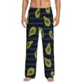 thumbnail image 1 of Pofeuu Avocado Print Men's Pajama Pants, Soft Lounge Pajama Pants with big pockets for Men Plaid Pj Bottoms-, 1 of 6