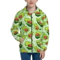 thumbnail image 1 of Pofeuu Avocado color cute animals Print Teenage Zipper Hoodie Sweatshirts Hooded Casual Jackets With Pocket For Boys Girls-Medium, 1 of 6