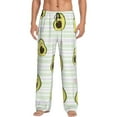 thumbnail image 1 of Pofeuu Avocado of a Hear Print Men's Pajama Pants, Soft Lounge Pajama Pants with big pockets for Men Plaid Pj Bottoms-Large, 1 of 6