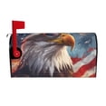 thumbnail image 1 of Pofeuu Bald Eagle Pilot Print Mailbox Covers Letterbox Cover Mailbox Wrap for Home Garden Yard Outdoor Decor -, 1 of 8