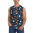 thumbnail image 1 of Pofeuu Ball Sports Print Men's Muscle T-Shirt, Sleeveless, Muscle Tank, Classic Muscle Tee Top For Men Casual Sleeveless Muscle T-Shirt Trendy Clothes-Medium, 1 of 7