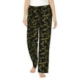 thumbnail image 1 of Pofeuu Bamboo Print Women's Fashion Pajama Pants with Pockets Comfy Drawstring Sleep Lounge Bottoms-, 1 of 6
