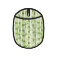 thumbnail image 1 of Pofeuu Bamboo Stems And Leaves Print Silicone Pot Mat Mitten With Hanging Loop Heat Resistant Oven Mitts Non-Slip Bbq Baking Smoking Potholders, 1 of 7