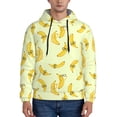 thumbnail image 1 of Pofeuu Bananas Print Mens Casual Hooded Collar Drawstring Hoodies Pullover Sweatshirts Casual Long Sleeve Shirts-XX-Large, 1 of 7
