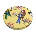 thumbnail image 1 of Pofeuu Beautiful Bright Birds And Flowers Print Round Bar Stool Covers - Super Soft and Washable Elastic Stool Cushion Slipcover Easy Clean Velvet-12 inch, 1 of 7