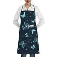 thumbnail image 1 of Pofeuu Beautiful Butterflies Print Aprons with Pockets, Cute Aprons for Kitchen, Cooking, Server, Barber, Chef Apron, 1 of 7