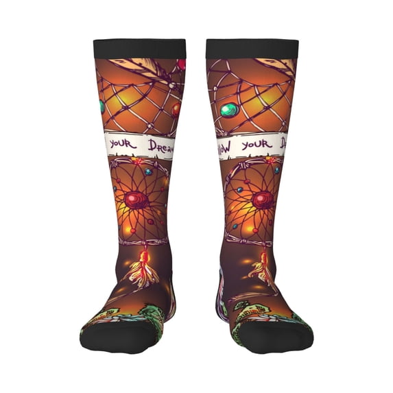 Pofeuu Beautiful Dreamcatcher1 Print Stockings, Adult Running Hiking Socks for Youth and Adult