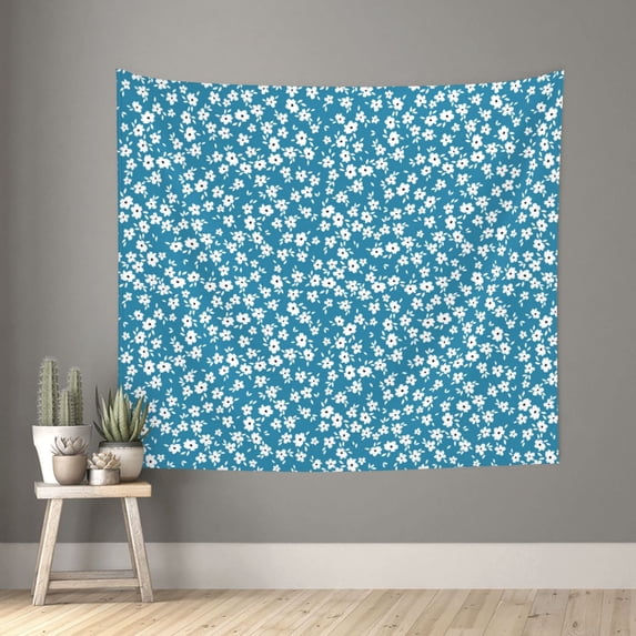Pofeuu Beautiful Floral Print Wall Tapestry Decoration Wall Hanging Tapestry 60 x 51 Inch