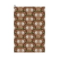 thumbnail image 1 of Pofeuu Beautiful Owl Print Premium Golf Towel with Carabiner Clip Absorbent Microfiber Waffle Pattern Golf Towel for Golf Bag Trolly Belt Loop, 1 of 8