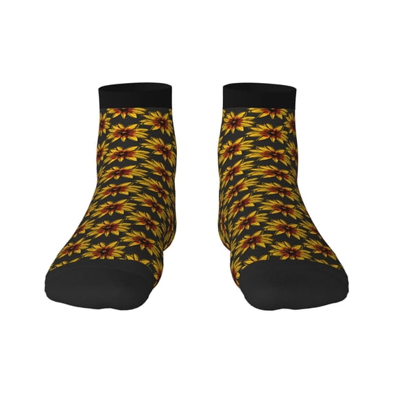Pofeuu Beautiful Sunflower Print 30cm Socks, Adult Running Hiking Socks for Youth and Adult