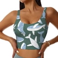 thumbnail image 1 of Pofeuu Beautiful Whales Print Sports Bra for Women Sexy Vest Yoga Running Gym Fitness Crop Bras Tops-XX-Large, 1 of 8