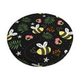 thumbnail image 1 of Pofeuu Bees Print Round Bar Stool Covers - Super Soft and Washable Elastic Stool Cushion Slipcover Easy Clean Velvet-12 inch, 1 of 7