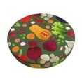 thumbnail image 1 of Pofeuu Begetable Print Round Bar Stool Covers - Super Soft and Washable Elastic Stool Cushion Slipcover Easy Clean Velvet-14 inch, 1 of 7