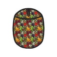 thumbnail image 1 of Pofeuu Begetable Print Silicone Pot Mat Mitten With Hanging Loop Heat Resistant Oven Mitts Non-Slip Bbq Baking Smoking Potholders, 1 of 7