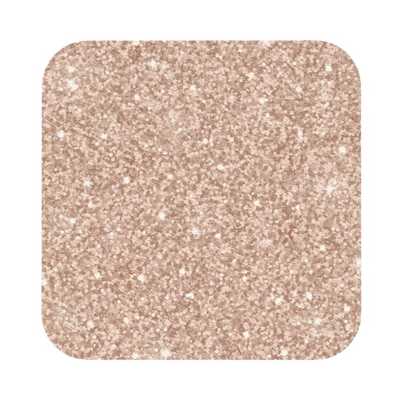Pofeuu Beige Sparkling Glitter Print Leather Coasters Set of 6, Round Cups Mugs Mat Pad for Home Kitchen Heat Resistant Drink Coasters,Square