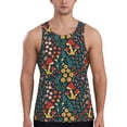 thumbnail image 1 of Pofeuu Berries and Flowers Print Men's Workout Tank Tops Sleeveless Muscle Gym Shirt Quick Dry-Medium, 1 of 7