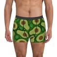 thumbnail image 1 of Pofeuu Big Colorful Avocados Print Men’s Boxer Briefs, Moisture-Wicking Underwear, Regular,Trunk-XX-Large, 1 of 5