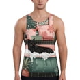 thumbnail image 1 of Pofeuu Black Cat Pink Bathroom Print Men's Workout Tank Tops Sleeveless Muscle Gym Shirt Quick Dry-3X-Large, 1 of 7
