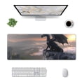 thumbnail image 1 of Pofeuu Black Dragon Cliff Dawn Print Desk Mat for Keyboard and Mouse，Computer Desk Matt for Desktop，Large Mouse Pad for Desk，Desk Pads on Top of Desks 12x31.5in, 1 of 8