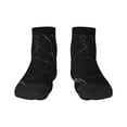 thumbnail image 1 of Pofeuu Black Marble Texture Abstract Print 30cm Socks, Adult Running Hiking Socks for Youth and Adult, 1 of 7