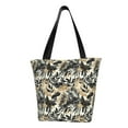 thumbnail image 1 of Pofeuu Black Palm Leaves Print Women Fashion Shoulder Handbags Top Handle Satchel Bags Tote Shoulder Shopping Bag Stylish Canvas Tote Bag, 1 of 6