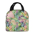 thumbnail image 1 of Pofeuu Blooming Cactus Print Lunch Bag Lunch Box Insulated Lunch Bag Adult Lunch Box for Men and Women, 1 of 5
