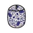 thumbnail image 1 of Pofeuu Blue And White Porcelain Pattern Print Silicone Pot Mat Mitten With Hanging Loop Heat Resistant Oven Mitts Non-Slip Bbq Baking Smoking Potholders, 1 of 7