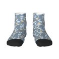 thumbnail image 1 of Pofeuu Blue Bathroom Print 30cm Socks, Adult Running Hiking Socks for Youth and Adult, 1 of 7