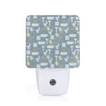 thumbnail image 1 of Pofeuu Blue Bathroom Print Night Lights Plug into Wall with Dusk-to-Dawn Light Sensor, LED Nightlight for Bathroom, Adult, Hallway-US, 1 of 7