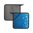 thumbnail image 1 of Pofeuu Blue Christmas Print Silicone Trivet Mats,Silicone Hot Pads for Kitchen, Silicone Trivets for Hot Pots and Pans, Silicone Hot Pad, 1 of 8