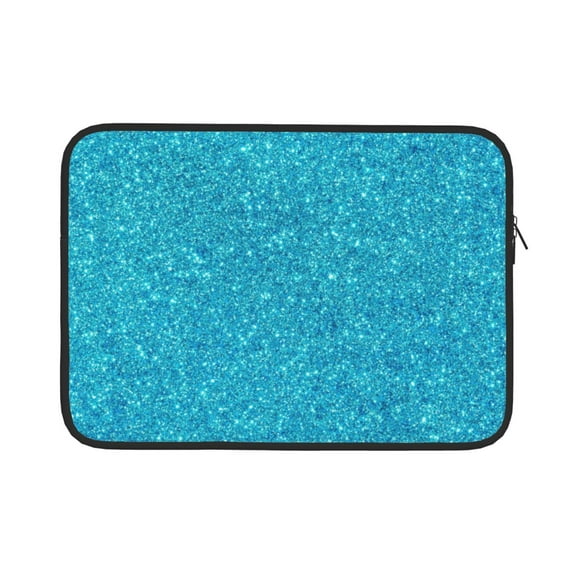 Pofeuu Blue Glitter Print Laptop Carrying Case,13-15-Inch Laptop and Tablet, Sleek Design, Durable and Water-Repellent Fabric, Business Casual or School-15 inch