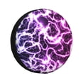 thumbnail image 1 of Pofeuu Blue Lightning Print Spare Tire Wheel Cover for Car Truck SUV Camper Universal Fit Spare Tire Cover RV Spare Tire Covers-16 inch, 1 of 6