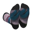 thumbnail image 1 of Pofeuu Blue Lipped Pit Viper And Three Pink Roses Print Crew Socks, Adult Running Hiking Socks for Youth and Adult, 1 of 7