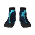 thumbnail image 1 of Pofeuu Blue Marble And Gold Print 30cm Socks, Adult Running Hiking Socks for Youth and Adult, 1 of 7