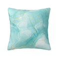 thumbnail image 1 of Pofeuu Blue Marble Print Double-sided plush pillowcase Square Throw Pillow Covers Pillows Cover for Living Room Bedroom Sofa Couch Cushion Cover（No pillow core）-22"x22", 1 of 7