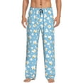 thumbnail image 1 of Pofeuu Blue Popcorn Print Men's Pajama Pants, Soft Lounge Pajama Pants with big pockets for Men Plaid Pj Bottoms-Medium, 1 of 6