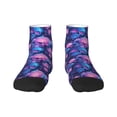 thumbnail image 1 of Pofeuu Blue Skull Rose Print 30cm Socks, Adult Running Hiking Socks for Youth and Adult, 1 of 1