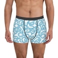 thumbnail image 1 of Pofeuu Blue Snake Print Men’s Boxer Briefs, Moisture-Wicking Underwear, Regular,Trunk-Medium, 1 of 5