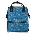 thumbnail image 1 of Pofeuu Blue Star Print Print Diaper Bag Backpack, Multifunction Travel Pack Maternity Baby Changing Bags, Large Capacity, Waterproof, 1 of 6